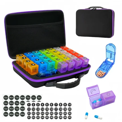 Monthly Pill Organizer 2 Times Day