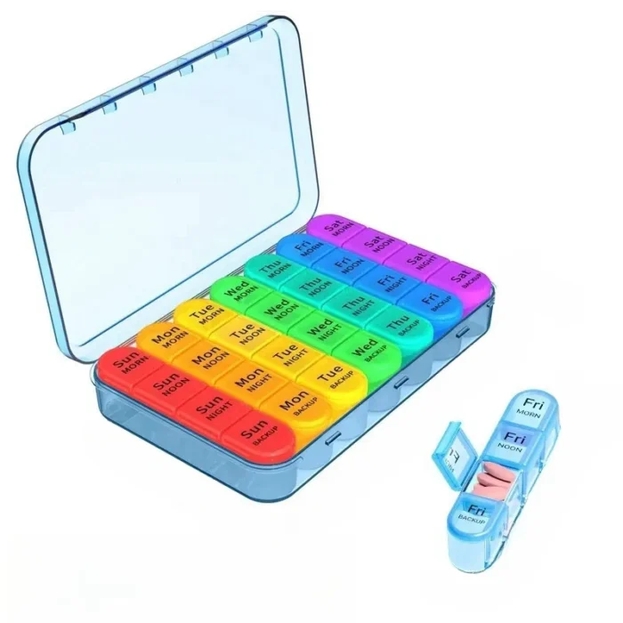 Weekly Pill Organizer 4 Times A Day